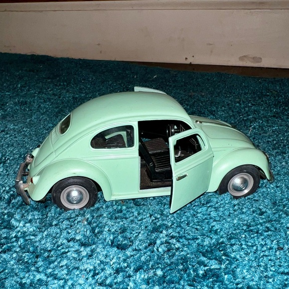Volkswagon VW 1955 Beetle Vintage Mint Green Doors Open Collectible - Picture 5 of 16